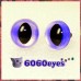 1 Pair Silver Amethyst Hand Painted Safety Eyes Plastic eyes Amigurumi eyes, Craft eyes, Animal eyes
